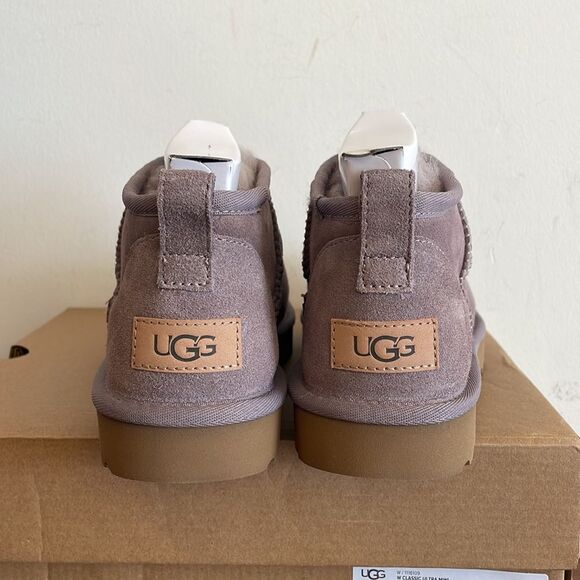 UGG Classic Ultra Mini Booties Sugarplum USA Women Size 11/UK 9/EU 42 - Picture 9 of 13